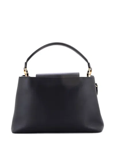 Pre-owned Louis Vuitton Capucines Souple Bag Leather Gm Satchel In Black