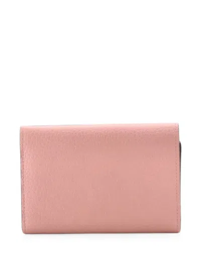 Pre-owned Louis Vuitton Capucines Wallet Leather Compact Small Wallets In Pink