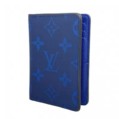 Pre-owned Louis Vuitton Card Case () In Blue