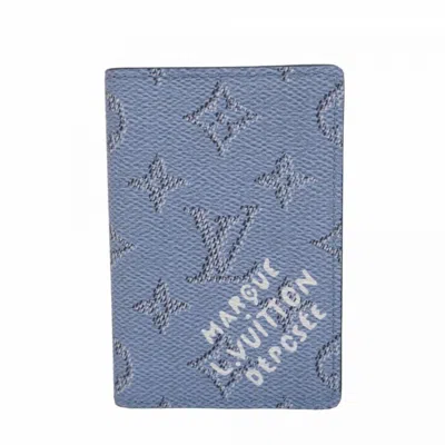 Pre-owned Louis Vuitton Card Case () In Blue