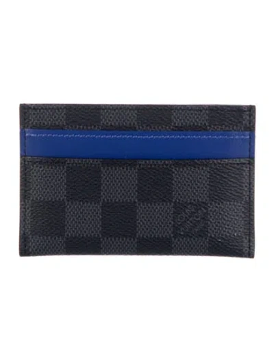 Pre-owned Louis Vuitton Card Holder In Black