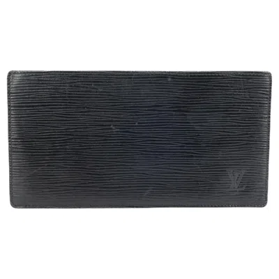 Pre-owned Louis Vuitton Card Holder In Black