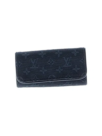 Pre-owned Louis Vuitton Card Holder In Blue