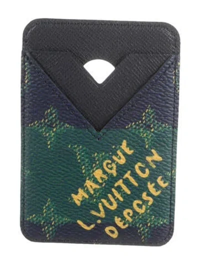 Pre-owned Louis Vuitton Card Holder In Blue