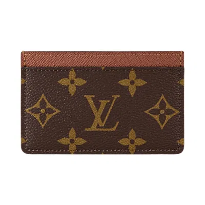 Pre-owned Louis Vuitton Card Holder 'brown Monogram Canvas' | Men's Size Onesize