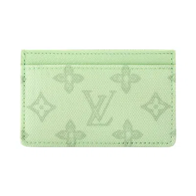 Pre-owned Louis Vuitton Card Holder 'monogram Origine Vert Asnières Canvas' | Green | Men's Size Onesize