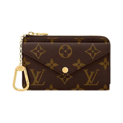 Pre-owned Louis Vuitton Card Holder Recto Verso 'black/brown Monogram Canvas' | Women's Size Onesize