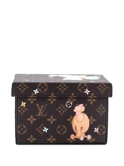 Pre-owned Louis Vuitton Cardboard Box Limited Edition Vivienne Balloon Monogram Canvas Travel Bag In Brown