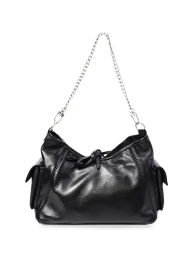 Louis Vuitton Carry All Vibe Pm Chain-strap Tote Bag In Black