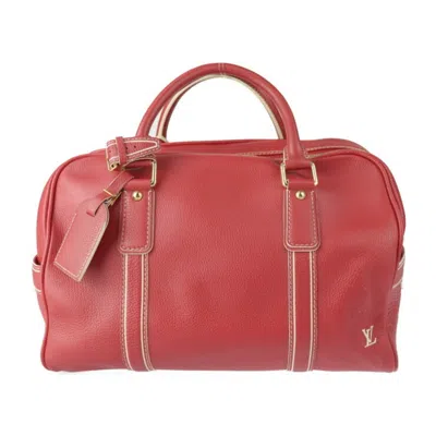 Pre-owned Louis Vuitton Carryall Red Leather Travel Bag ()