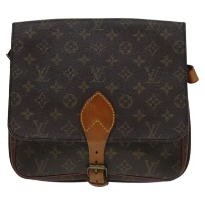 Pre-owned Louis Vuitton Cartouchière Brown Canvas Shoulder Bag ()