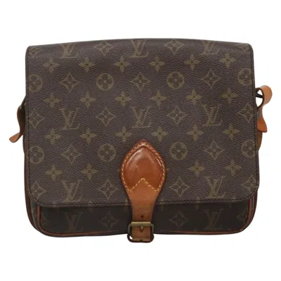 Pre-owned Louis Vuitton Cartouchière Brown Canvas Shoulder Bag ()