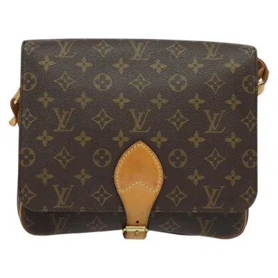 Pre-owned Louis Vuitton Cartouchiere Brown Canvas Shoulder Bag ()