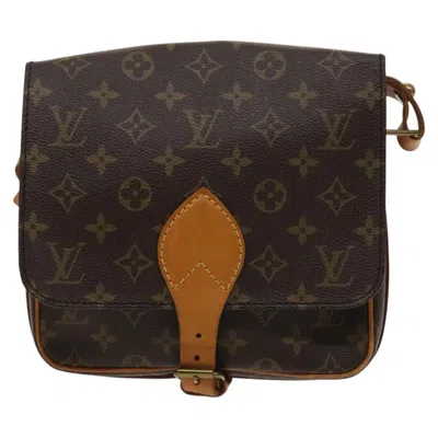 Pre-owned Louis Vuitton Cartouchiere Brown Canvas Shoulder Bag ()