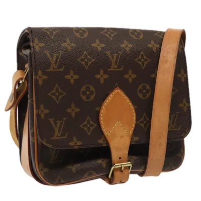 Pre-owned Louis Vuitton Cartouchière Brown Canvas Shoulder Bag ()