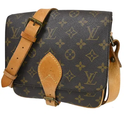 Pre-owned Louis Vuitton Cartouchiere Brown Canvas Shoulder Bag ()