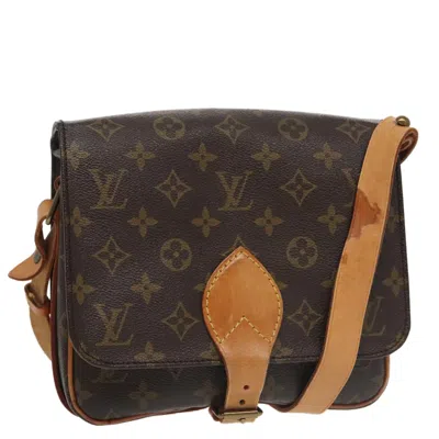 Pre-owned Louis Vuitton Cartouchiere Canvas Shoulder Bag () In Brown