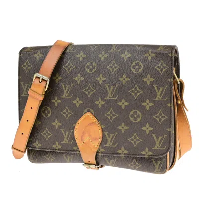 Pre-owned Louis Vuitton Cartouchiere Canvas Shoulder Bag () In Brown