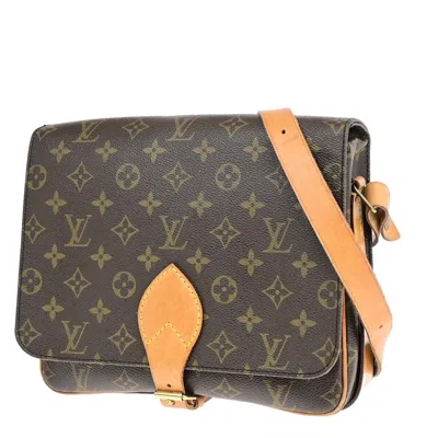 Pre-owned Louis Vuitton Cartouchiere Canvas Shoulder Bag () In Brown