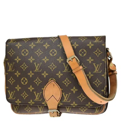 Pre-owned Louis Vuitton Cartouchiere Canvas Shoulder Bag () In Brown