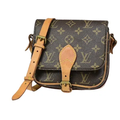 Pre-owned Louis Vuitton Cartouchiere Canvas Shoulder Bag () In Brown