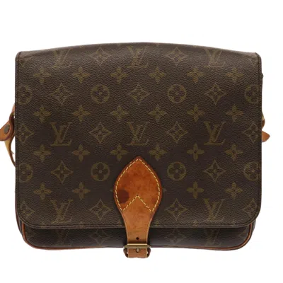 Pre-owned Louis Vuitton Cartouchiere Canvas Shoulder Bag () In Brown