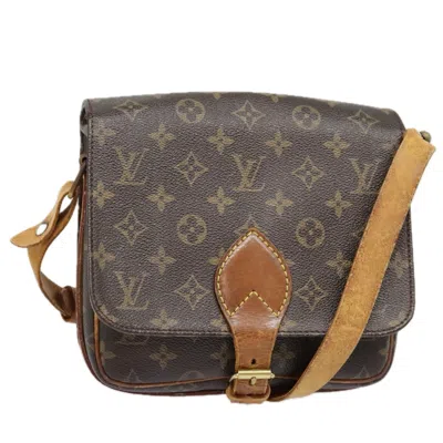 Pre-owned Louis Vuitton Cartouchiere Canvas Shoulder Bag () In Brown
