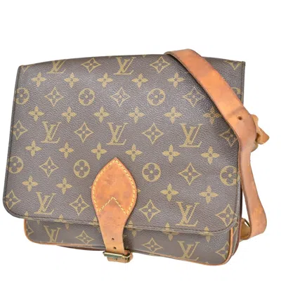 Pre-owned Louis Vuitton Cartouchiere Canvas Shoulder Bag () In Brown
