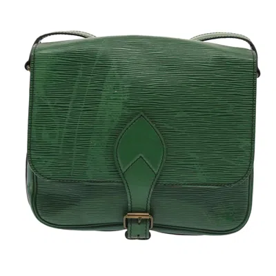 Pre-owned Louis Vuitton Cartouchière Green Leather Shoulder Bag ()