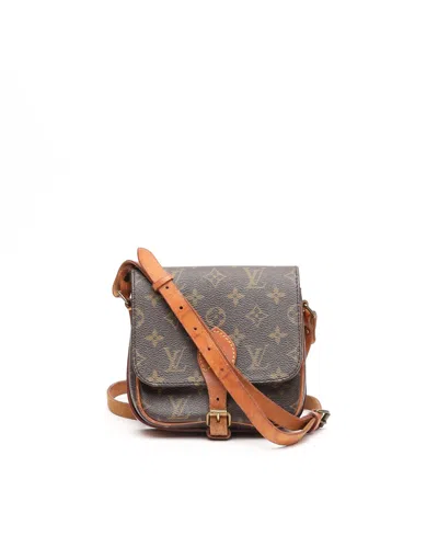 Pre-owned Louis Vuitton Cartouchiere Pm Bag In Brown
