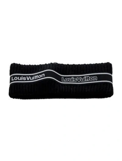Pre-owned Louis Vuitton Carver Winter Headband In Black
