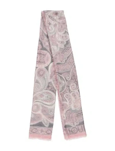 Pre-owned Louis Vuitton Cashmere 2017 Shawl In Pink