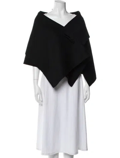 Pre-owned Louis Vuitton Cashmere Cape In Black