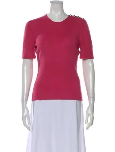 Pre-owned Louis Vuitton Cashmere Crew Neck Sweater In Pink