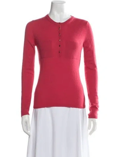 Pre-owned Louis Vuitton Cashmere Crew Neck Sweater In Pink