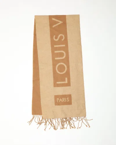 Pre-owned Louis Vuitton Cashmere Scarf In Multi