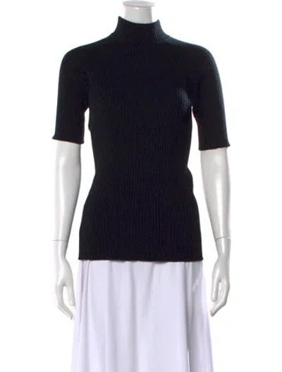 Pre-owned Louis Vuitton Cashmere Turtleneck Sweater In Black