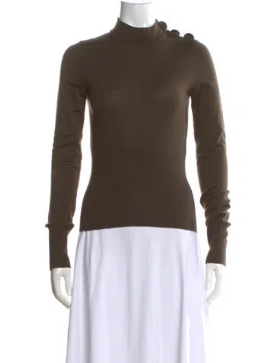 Pre-owned Louis Vuitton Cashmere Turtleneck Sweater In Brown