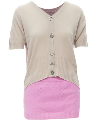 Pre-owned Louis Vuitton Cashmere-blend Cardigan, Size Int L (authentic Pre-loved)