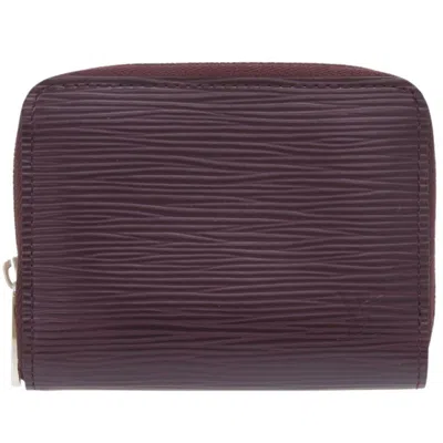 Pre-owned Louis Vuitton Cassis Epi Leather Coin Purse/coin Case () In Purple