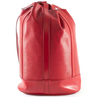 Pre-owned Louis Vuitton Castilian Red Epi Leather Backpack ()