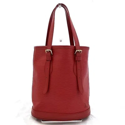 Pre-owned Louis Vuitton Castilian Red Epi Leather Handbag Tote Bag ()