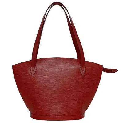 Pre-owned Louis Vuitton Castilian Red Epi Leather Tote Bag ()