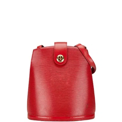 Pre-owned Louis Vuitton Castilian Red Leather Shoulder Bag ()