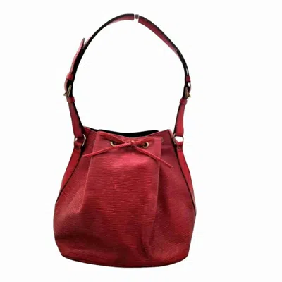 Pre-owned Louis Vuitton Castilian Red Leather Shoulder Bag ()