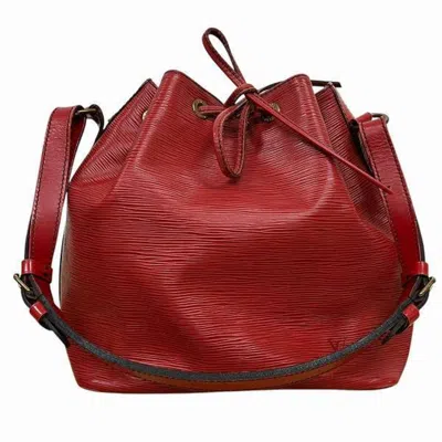 Pre-owned Louis Vuitton Castilian Red Leather Shoulder Bag ()