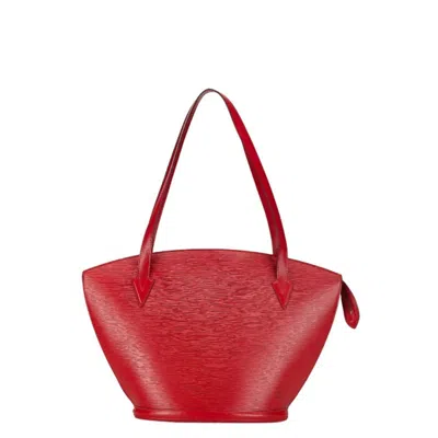 Pre-owned Louis Vuitton Castilian Red Leather Shoulder Bag Tote Bag ()