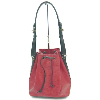 Pre-owned Louis Vuitton Castilian Red Noir Epi Leather Shoulder Bag ()
