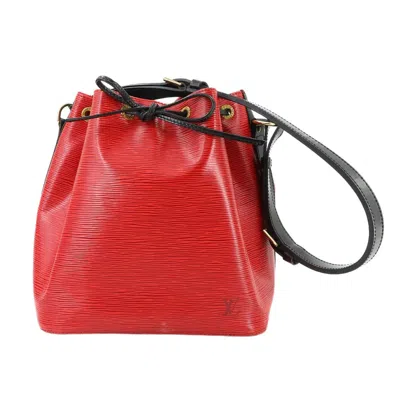 Pre-owned Louis Vuitton Castilian Red Noir Epi Leather Shoulder Bag ()