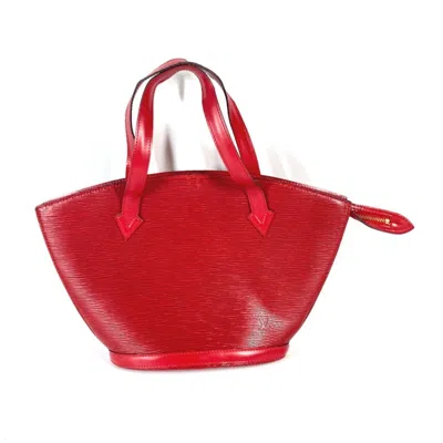 Pre-owned Louis Vuitton Castilian Red Red Color Epi Leather Handbag Tote Bag ()